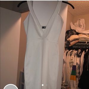 MISSGUIDED WHITE BODYCON DRESS XS/S WORN ONCE